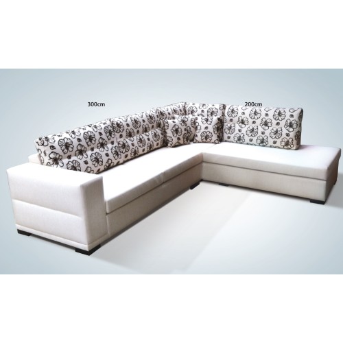 ΓΩΝΙΑΚΟΣ ΚΑΝΑΠΕΣ ΛΕΥΚΟ ΧΡΩΜΑ 300X200cm